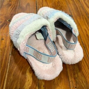 UGG Multicolor Fluffy Slippers